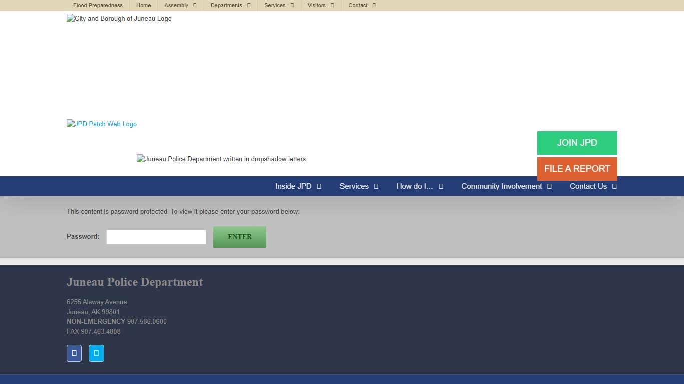 JPD – Warrants List Update – City and Borough of Juneau